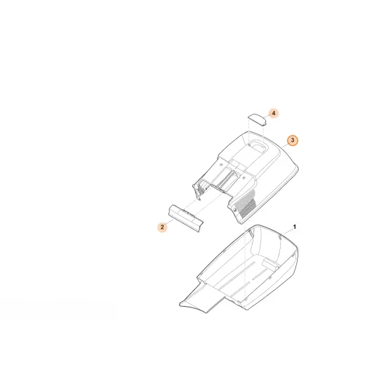 STIHL  Górna część kosza na trawę 6371 760 2104